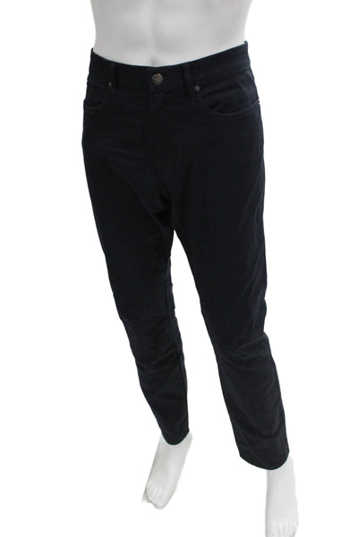 Frame Mens Slim Black Jeans Cotton Blend Button Size 34