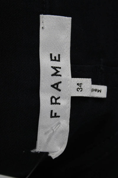 Frame Mens Slim Black Jeans Cotton Blend Button Size 34