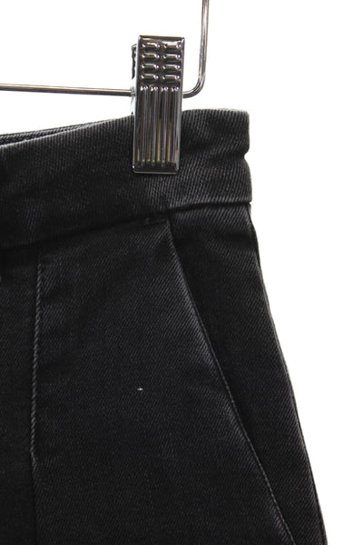 Loulou Studio Women Black Cotton High Rise Dress Pants Inseam 30 Size 25