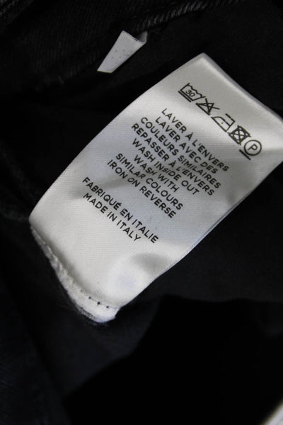 Loulou Studio Women Black Cotton High Rise Dress Pants Inseam 30 Size 25