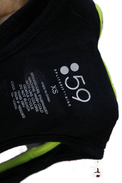 Splits 59 Womens Black Viscose Basic Tank Sleeveless Size XS