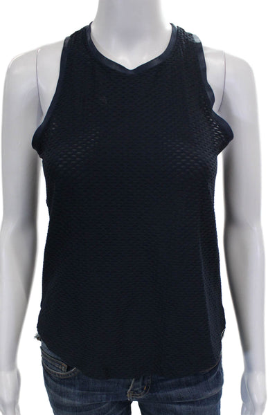 Koral Women Basic Sleeveless Tank Blue Polyamide Round Neck Size XS