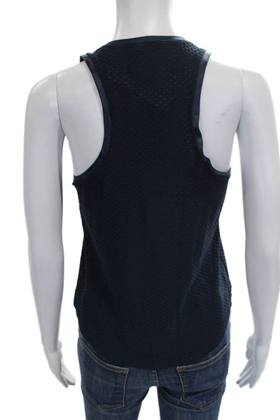 Koral Women Basic Sleeveless Tank Blue Polyamide Round Neck Size XS
