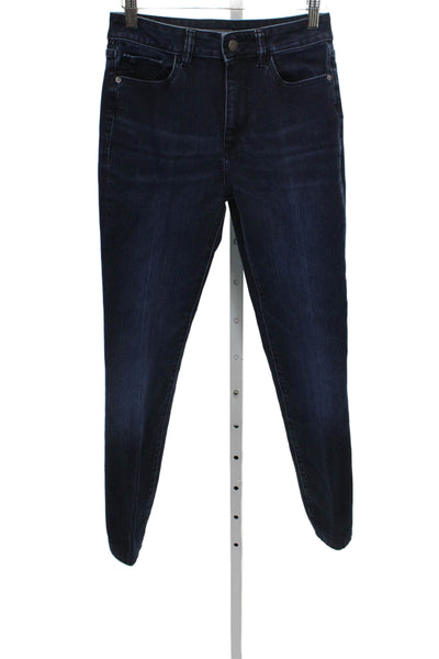 DL1961 Women Skinny Jeans Blue High Rise Button Cotton Blend Inseam 28 Size 26