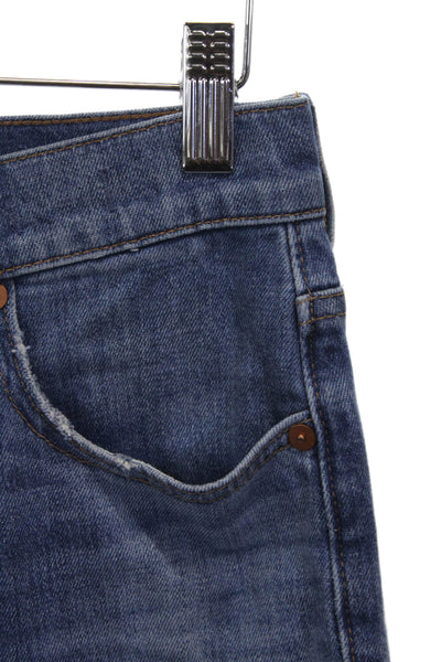 Madewell Womens High Rise Tapered Jeans Blue Cotton Blend Size 25