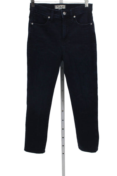 Madewell Womens Skinny Jeans Blue High Rise Cotton Blend Size 25