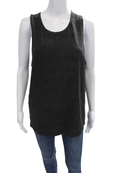 Lululemon Womens Gray Nylon Basic Sleeveless Tank Round Neck Size M