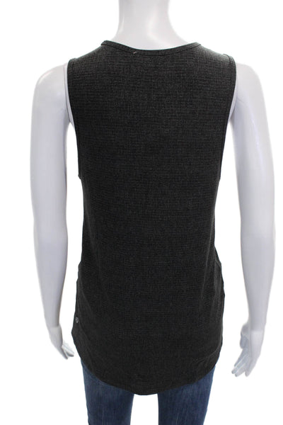 Lululemon Womens Gray Nylon Basic Sleeveless Tank Round Neck Size M