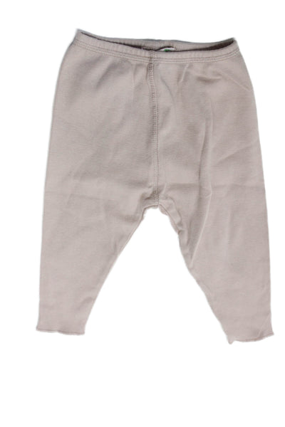 Bonpoint Girls Elastic Waistband Straight Leg Pants Brown Cotton Size 6 Months