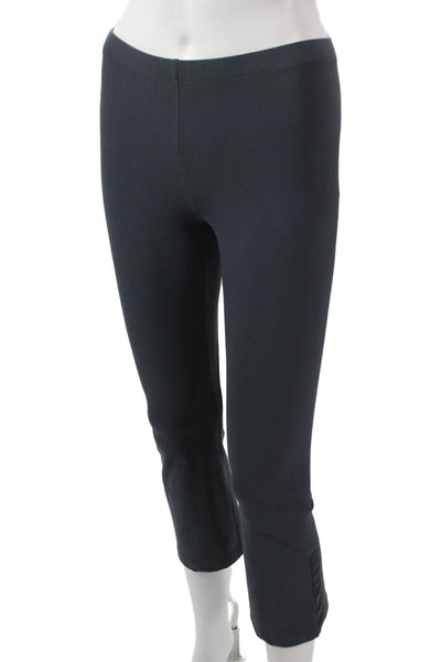 Elaine Kim Women Capri Leggings Blue Nylon Petites Size XS