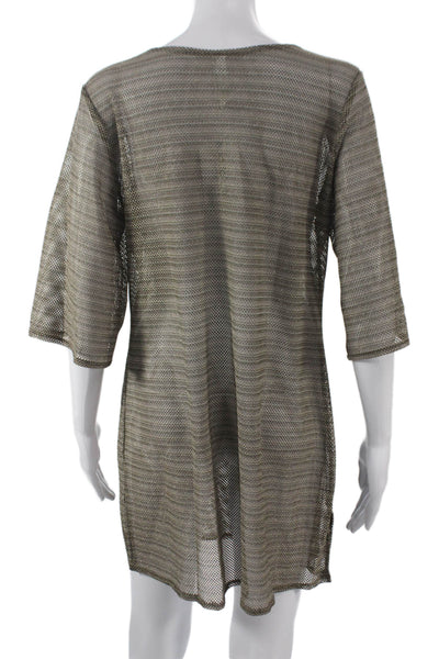 Prima Donna Women Swimwear Cover Up Brown Geometric Polyamide Size S