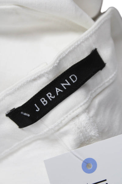 J Brand Women Skinny White Mid Rise Jeans Size 28