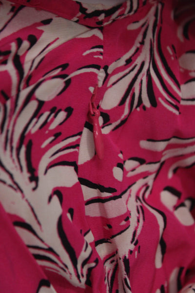 Isabel Marant Etoile Women Fit & Flare Pink Midi V-Neck Dress Size 36