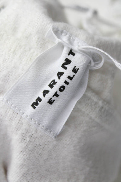 Marant Etoile Womens White Cotton V Neck Tunic 3/4 Sleeve Size 34