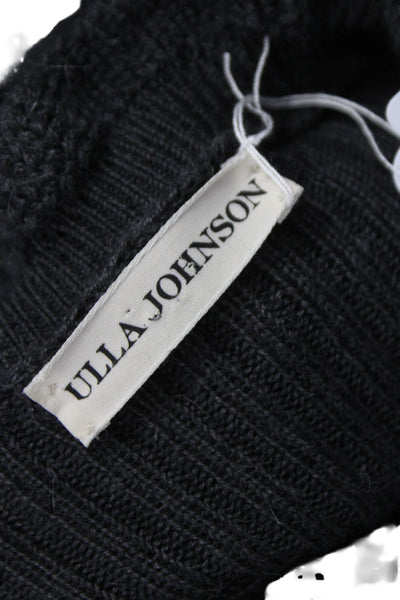 Ulla Johnson Women Pullover Baby Alpaca Mock Neck Long Sleeve Gray Size PP