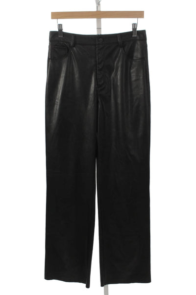 LaMarque Womens Black Polyurethane Dress Pants Size 27