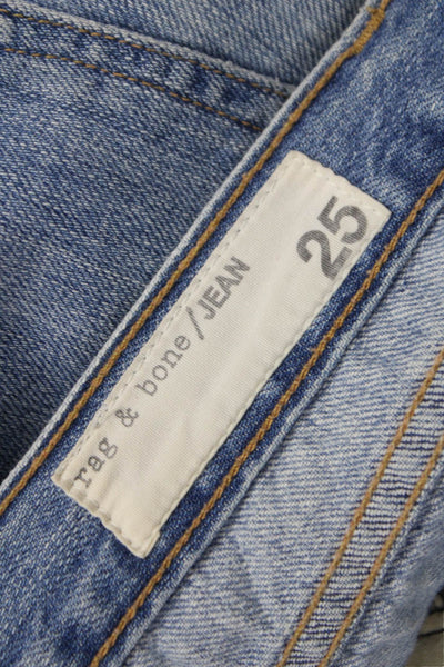 Rag & Bone Womens Boyfriend Jeans Blue 26in Inseam Size 25