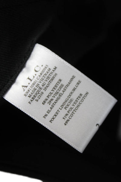 ALC Women Dress Pants Black Polyester Zip Size 2