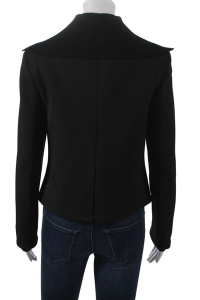 Simkhai Womens Basic Jacket Black Button Long Sleeve 34 Bust Size 4