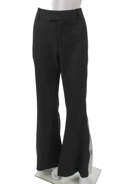 Smythe Womens Dress Pants Black Polyester Zip 32in Inseam Size 28