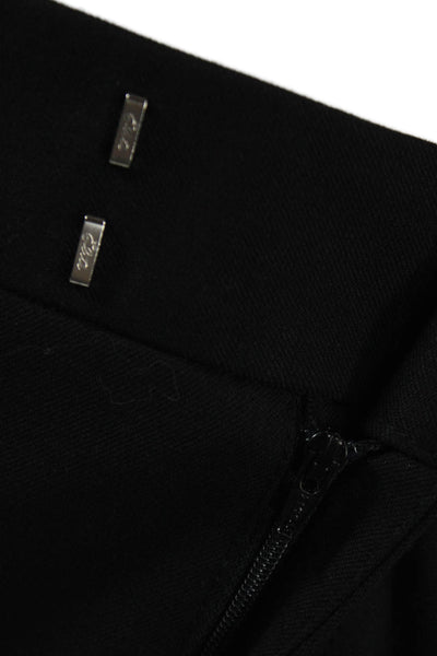 Smythe Womens Dress Pants Black Polyester Zip 32in Inseam Size 28