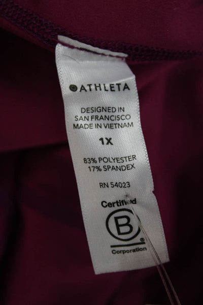 Athleta Womens Athletic Purple Mini Skort Size 1X