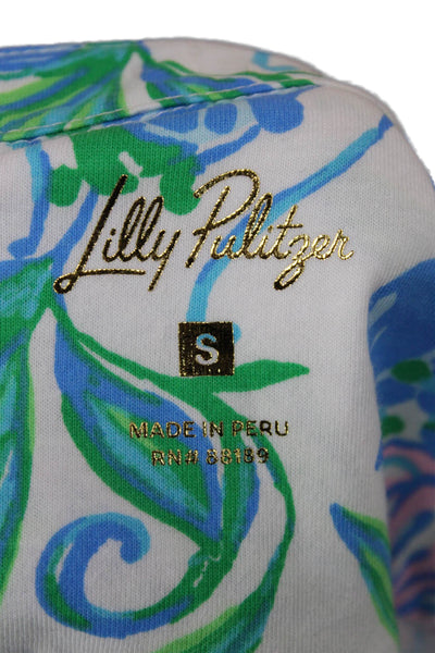 Lilly Pulitzer Women Floral V-Neck Sleeveless Shift Dress Multicolor Size S