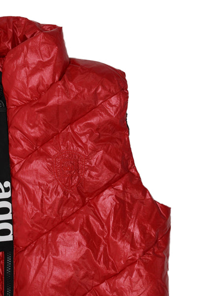 Add Childrens Boys Full Zipper Puffer Vest Jacket Red Size 16