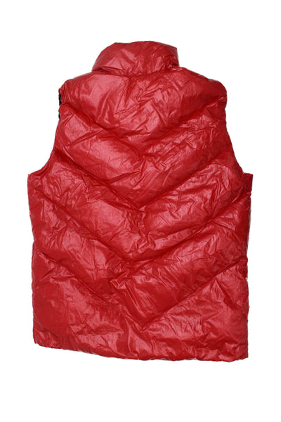 Add Childrens Boys Full Zipper Puffer Vest Jacket Red Size 16