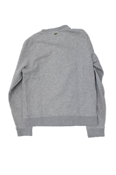Lacoste Childrens Boys Long Sleeves Alligator Sweater Grey Cotton Size 14