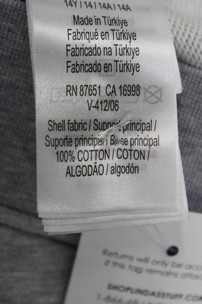 Lacoste Childrens Boys Long Sleeves Alligator Sweater Grey Cotton Size 14