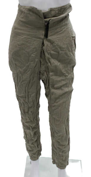 ALC Womens Chino Pants Green Cotton Inseam 27 Size 8