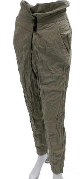 ALC Womens Chino Pants Green Cotton Inseam 27 Size 8