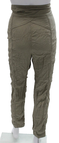 ALC Womens Chino Pants Green Cotton Inseam 27 Size 8