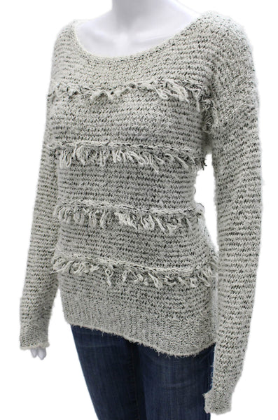 Joie Womens Pullover Sweater Gray Cotton Scoop Neck Long Sleeve Size XS