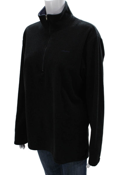 Patagonia Unisex Black Mock Neck Pullover Zip Long Sleeve Polyester Size L