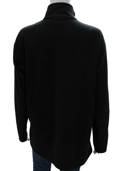 Patagonia Unisex Black Mock Neck Pullover Zip Long Sleeve Polyester Size L