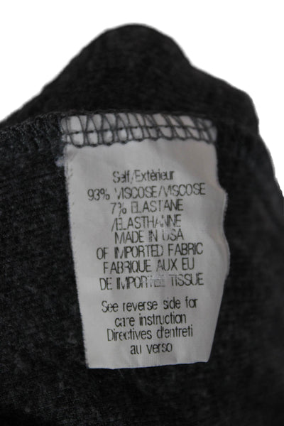 Theory Womens Basic Viscose Scoop Neck Sleeveless Tank Gray Size S