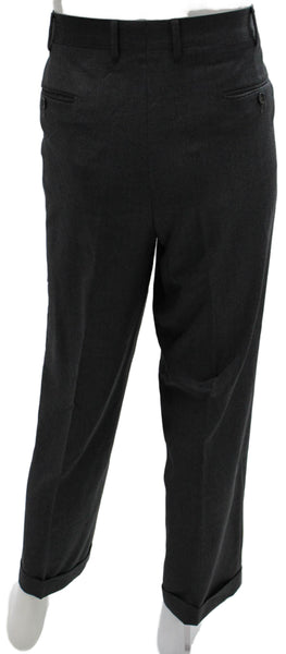 Boyds Mens Wool Gray Dress Pants Button Closure Size 52