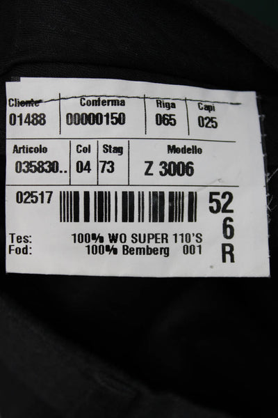 Boyds Mens Wool Gray Dress Pants Button Closure Size 52