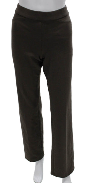 Tahari Womens Brown Polyester Pull On Dress Pants Size 8