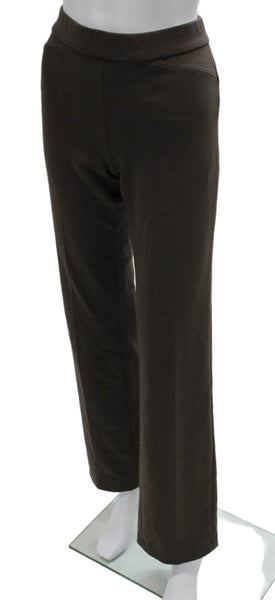 Tahari Womens Brown Polyester Pull On Dress Pants Size 8