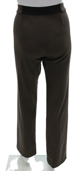 Tahari Womens Brown Polyester Pull On Dress Pants Size 8