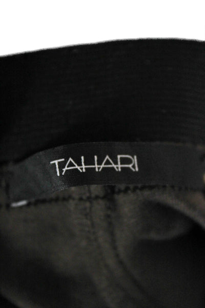 Tahari Womens Brown Polyester Pull On Dress Pants Size 8
