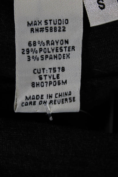 Max Studio Womens Rayon Black Pull On Sweatpants Size S