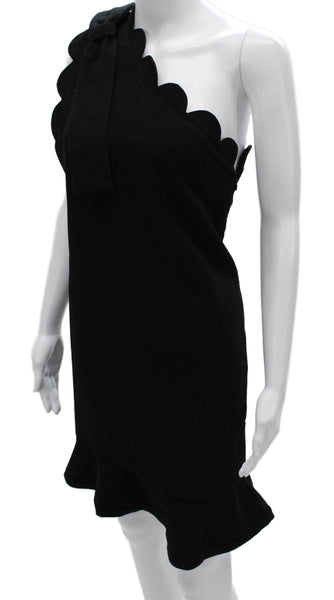 Victoria Beckham For Target Womens Mini One Shoulder Black Dress Size S