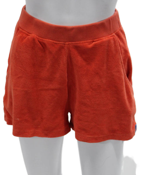 Kule Womens Sweat Shorts Orange Cotton Size XS