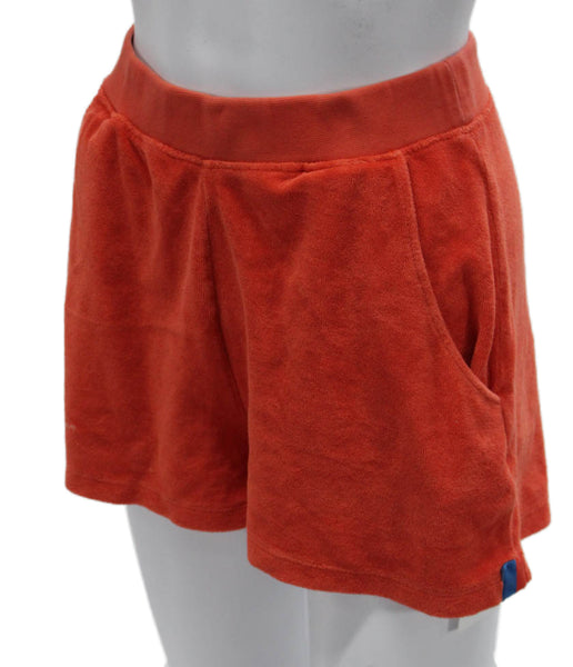 Kule Womens Sweat Shorts Orange Cotton Size XS