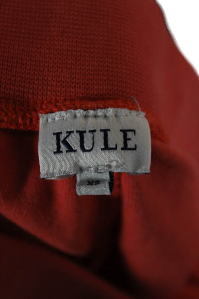 Kule Womens Sweat Shorts Orange Cotton Size XS