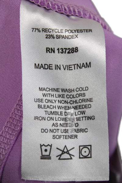 Year Of Ours Womens Ankle Leggings Purple Recycled Polyester Size XS